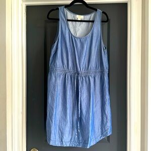 Chambray loft dress. Size LP